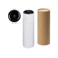 Вакуумная термокружка Waterline с медной изоляцией Bravo, 400 мл, тубус, белый