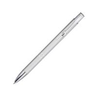 Шариковая ручка Moneta из переработанного алюминия (черные чернила) - Серебристый