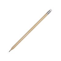 Шестигранный карандаш с ластиком Presto, натуральный