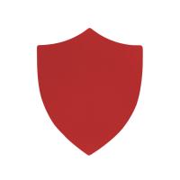 ПАТЧ ЩИТ soft-touch (красный) 6, 6 х 5, 5 см