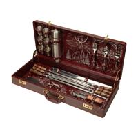 Набор подарочный, 041-6м/0, 5 серебро, темно-бордовый