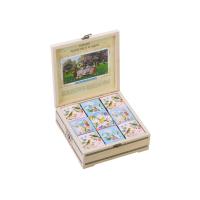 Подарочный набор с чаем Чайный букет в деревянной шкатулке, натуральный