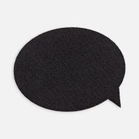 Наклейка тканевая Lunga Bubble, M, черная