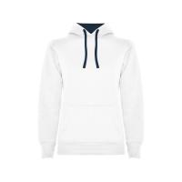 Толстовка с капюшоном Urban женская, белый/нэйви