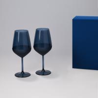Подарочный набор 2 бокала для вина Сапфир (Sapphire) в синей коробке