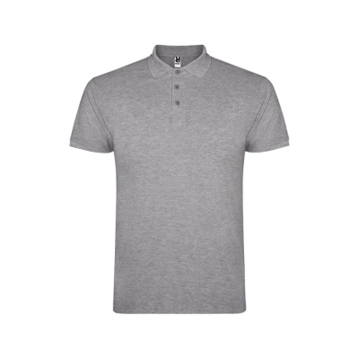 Рубашка поло Star мужская, серый меланж (размер S)