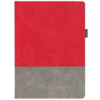 Ежедневник Horizon, недатированный, серый с красным