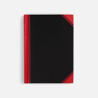 Блокнот Accenti Mini, черный с красным