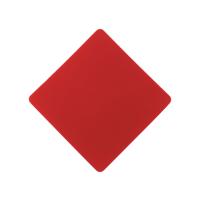 ПАТЧ РОМБ soft-touch (красный) 7, 6 х 7, 6 см