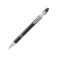 Kish шариковая ручка с серебристой отделкой - сплошной черный (черные чернила)