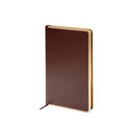 Ежедневник А5 недатированный Chelsea, коричневый (золотистый кант и срез)