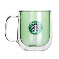 Цветная кружка Ubud с двойными стенками, зеленый (тампопечать)