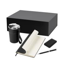 Подарочный набор Monaco, черный (термокружка, аккумулятор, ежедневник, ручка)