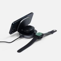 Складная станция беспроводной зарядки flowPad, серая