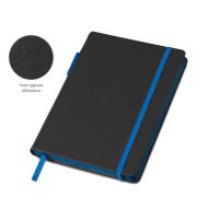 Бизнес блокнот Bossy Junior с цветным срезом, твердая обложка, 96 листов, черный и синий
