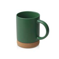 Кружка 450 мл с пробковым дном Корк &amp; Бон, глубокий зеленый