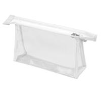 Прозрачная пластиковая косметичка Lucy,  белый/прозрачный