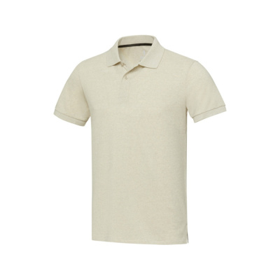 Emerald поло унисекс с коротким рукавом из переработанных материалов Aware™. - Бежевый (размер XS)