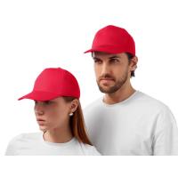 Бейсболка Мемфис 230 5-панельная, красная