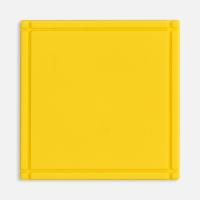 Лейбл из ПВХ Dzeta, L, желтый