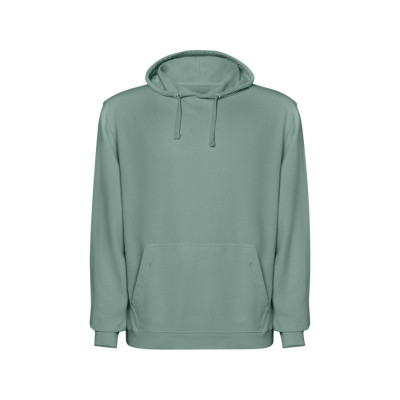 Толстовка с капюшоном KENIA унисекс, сине-зеленый выстиранный (размер XS)