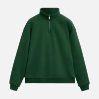 Толстовка на молнии унисекс FLOW, зеленая, размер 3XL/4XL