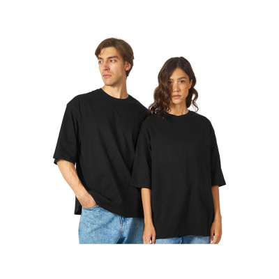 Футболка Berlin к/р оверсайз, 100% хлопок, 180гр, черный (размер XS-S)