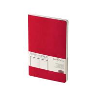 Ежедневник А5 недатированный Megapolis Velvet Flex, ярко-бордовый