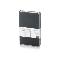 Ежедневник А5 недатированный Bridge, черный/серебристый