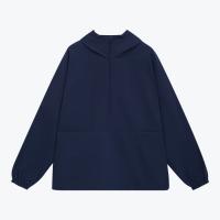 Ветровка (анорак) оверсайз унисекс RISSMAN, темно-синяя, размер XL/XXL