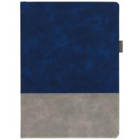 Ежедневник Horizon, недатированный, серый с синим