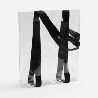 Шопер Clear Fest, ver. 2, прозрачный с черными ручками