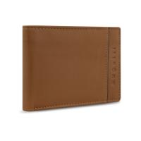 Портмоне BUGATTI Banda, с защитой RFID, коньячного цвета цвет, кожа/полиэстер, 12, 5х2х9 см