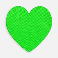 Наклейка тканевая Lunga Cor, M, зеленый неон