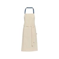 Nia фартук из переработанного хлопка плотностью 200 г/м² - Синий ледяной