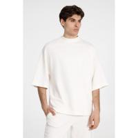 Футболка оверсайз унисекс T9, молочно-белая