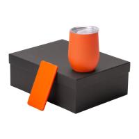 Подарочный набор с термокружкой и повербанком С1, 5000 мА·ч, оранжевый