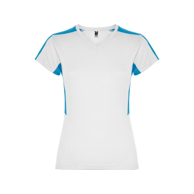 Футболка Suzuka женская, белый/бирюзовый