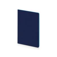 Бизнес-тетрадь А5 Pragmatic Contrast, 40 листов в клетку, темно-синий с бирюзовым срезом