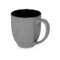 Кружка керамическая Gracy 450мл, серый/черный