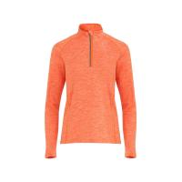 Толстовка с воротом на молнии женская Melbourne, меланжевый оранжевый