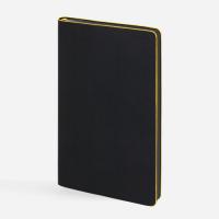 Ежедневник Trait, недатированный, черный с желтым