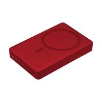 Внешний аккумулятор Атлантис Плюс PD (Atlantis PD Plus) 10000 мА·ч с функцией беспроводной зарядки 15W, красный