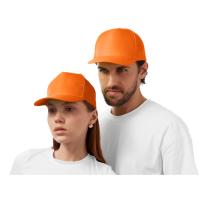Бейсболка Poly 5-ти панельная 120 гр, оранжевый