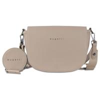 Сумка наплечная женская BUGATTI Almata, с кошельком, песочная, полиуретан, 27х6х18, 5 см