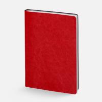 Ежедневник Nebraska Flex, недатированный, красный с серебристым