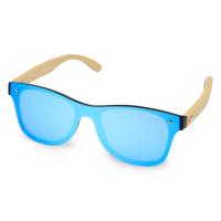 Солнцезащитные очки Tan с бамбуковыми дужками - Cиний