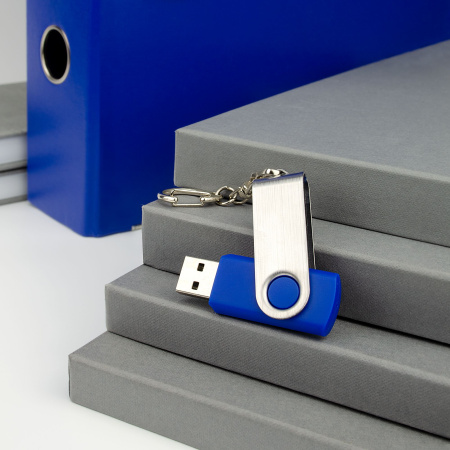 Флешка Twist, 8 Гбайт, синяя