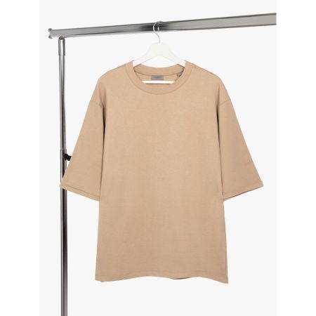 Футболка оверсайз унисекс Kosmos 2. 0, бежевая