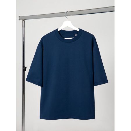 Футболка оверсайз унисекс Kosmos 2. 0, темно-синяя